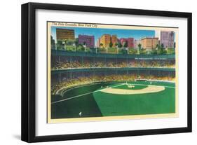 View of the Polo Grounds - New York, NY-Lantern Press-Framed Art Print