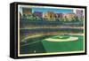 View of the Polo Grounds - New York, NY-Lantern Press-Framed Stretched Canvas