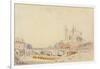 View of the Pont De La Tournelle and Notre-Dame De Paris-Albert-Charles Lebourg-Framed Giclee Print