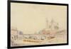 View of the Pont De La Tournelle and Notre-Dame De Paris-Albert-Charles Lebourg-Framed Giclee Print