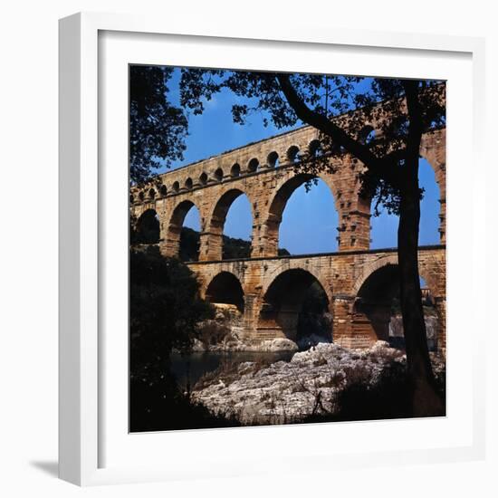 View of the Pont Du Gard-Philip Gendreau-Framed Photographic Print