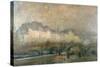 View of the Pont Neuf and the Ile De La Cite, Paris, Late 19Th/Early 20th Century-Albert Lebourg-Stretched Canvas