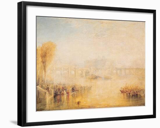 View of the Pont Neuf, Paris-J. M. W. Turner-Framed Giclee Print