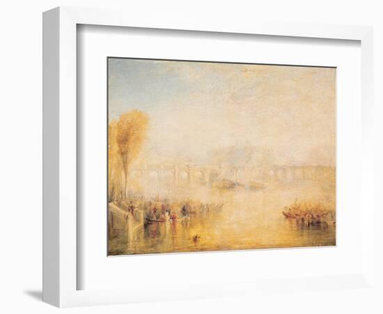 View of the Pont Neuf, Paris-J. M. W. Turner-Framed Giclee Print