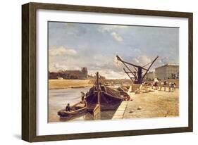 View of the Pont Royal, Paris-Johan-Barthold Jongkind-Framed Giclee Print