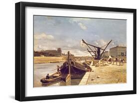 View of the Pont Royal, Paris-Johan-Barthold Jongkind-Framed Giclee Print