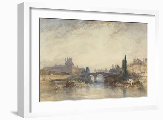 View of the Pont Royal-William Callow-Framed Giclee Print