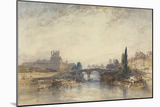 View of the Pont Royal-William Callow-Mounted Giclee Print