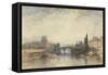 View of the Pont Royal-William Callow-Framed Stretched Canvas