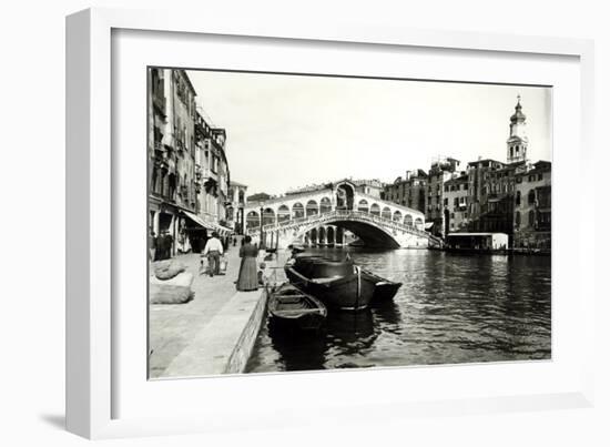 View of the Ponte Di Rialto-null-Framed Giclee Print