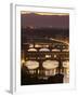 View of the Ponte Vecchio and River Arno in Evening Light from the Piazzale Michelangelo, Florence,-Peter Barritt-Framed Photographic Print