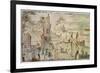 View of the Port, Early 17th Century-Louis de Caullery-Framed Giclee Print