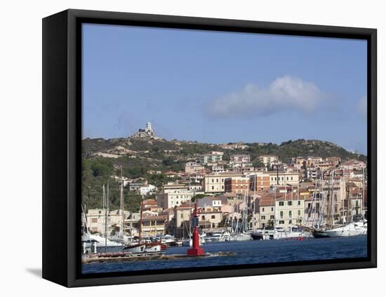 View of the Port, La Maddalena, Maddalena Islands, Sardinia, Italy, Mediterranean, Europe-Oliviero Olivieri-Framed Stretched Canvas
