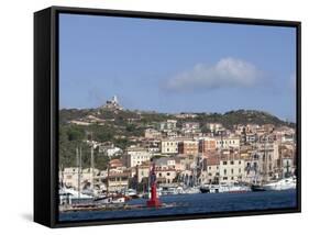 View of the Port, La Maddalena, Maddalena Islands, Sardinia, Italy, Mediterranean, Europe-Oliviero Olivieri-Framed Stretched Canvas