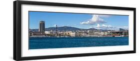 View of the Port of Barcelona, Barcelona, Catalonia, Spain-null-Framed Photographic Print