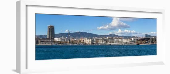 View of the Port of Barcelona, Barcelona, Catalonia, Spain-null-Framed Photographic Print