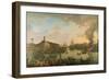 View of the Port of Brest from the Covered Docks in 1795, 1795-Jean-Francois Hue-Framed Giclee Print