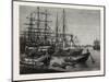 View of the Port of Calcutta, India-null-Mounted Giclee Print