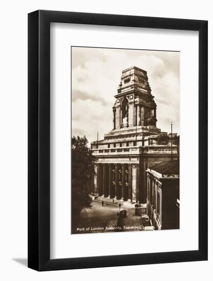 View of the Port of London Authority Building, Tower Hill, London, C1930-null-Framed Photographic Print