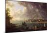 View of the Port of Lorient-Jean-Francois Hue-Mounted Giclee Print