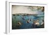 View of the Port of Naples, Ca, 1560-Pieter Bruegel the Elder-Framed Giclee Print