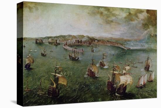 View of the Port of Naples, circa 1550-69-Pieter Bruegel the Elder-Stretched Canvas