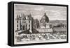 View of the Porte Saint-Honore Gateway-Nicolas de Poilly-Framed Stretched Canvas