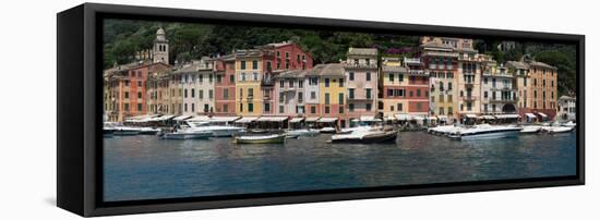 View of the Portofino, Liguria, Italy-null-Framed Stretched Canvas