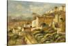 View of the Post Office, Cagnes; Vue de La Poste, Cagnes, 1907-Pierre-Auguste Renoir-Stretched Canvas