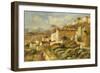 View of the Post Office, Cagnes; Vue de La Poste, Cagnes, 1907-Pierre-Auguste Renoir-Framed Giclee Print