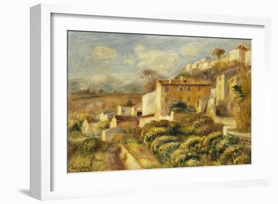 View of the Post Office, Cagnes; Vue de La Poste, Cagnes, 1907-Pierre-Auguste Renoir-Framed Giclee Print