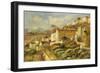 View of the Post Office, Cagnes; Vue de La Poste, Cagnes, 1907-Pierre-Auguste Renoir-Framed Premium Giclee Print