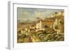 View of the Post Office, Cagnes; Vue de La Poste, Cagnes, 1907-Pierre-Auguste Renoir-Framed Premium Giclee Print