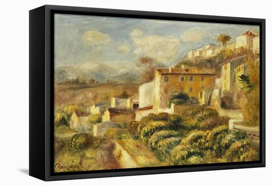 View of the Post Office, Cagnes; Vue de La Poste, Cagnes, 1907-Pierre-Auguste Renoir-Framed Stretched Canvas