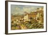 View of the Post Office, Cagnes; Vue de La Poste, Cagnes, 1907-Pierre-Auguste Renoir-Framed Giclee Print