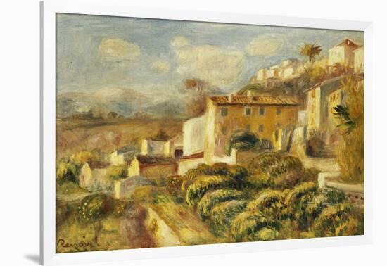 View of the Post Office, Cagnes; Vue de La Poste, Cagnes, 1907-Pierre-Auguste Renoir-Framed Giclee Print