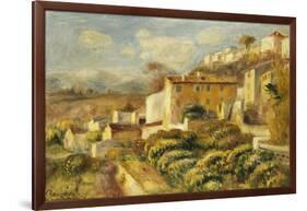 View of the Post Office, Cagnes; Vue de La Poste, Cagnes, 1907-Pierre-Auguste Renoir-Framed Giclee Print