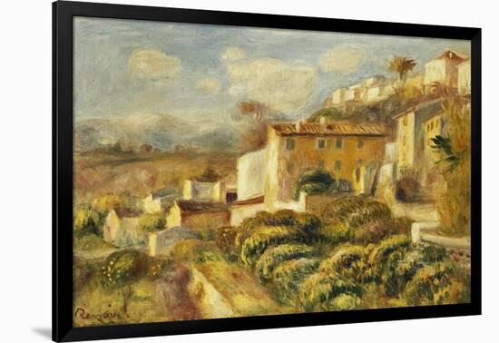 View of the Post Office, Cagnes; Vue de La Poste, Cagnes, 1907-Pierre-Auguste Renoir-Framed Giclee Print