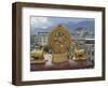 View of the Potala from Jokhant (Jokhang) Temple, Lhasa, Tibet, China, Asia-Maurice Joseph-Framed Photographic Print