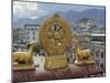 View of the Potala from Jokhant (Jokhang) Temple, Lhasa, Tibet, China, Asia-Maurice Joseph-Mounted Photographic Print