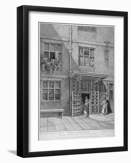 View of the Poultry Compter, City of London, 1813-John Thomas Smith-Framed Giclee Print