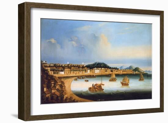 View of the Praia Grande, Macau, China-null-Framed Art Print