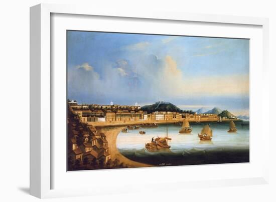 View of the Praia Grande, Macau, China-null-Framed Art Print