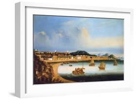 View of the Praia Grande, Macau, China-null-Framed Art Print