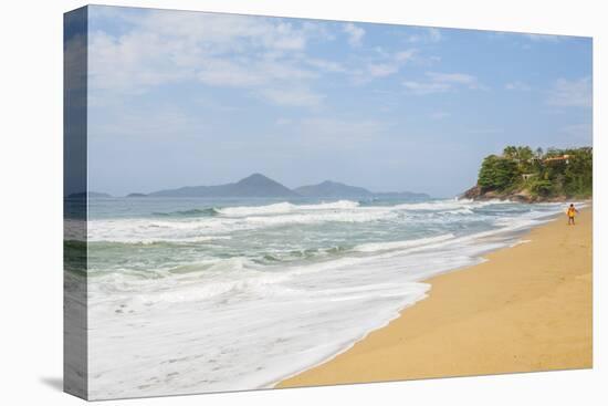 View of the Praia Vermelha, Ubatuba, State of Sao Paulo, Brazil, South America-Karol Kozlowski-Stretched Canvas