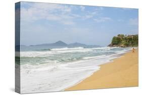 View of the Praia Vermelha, Ubatuba, State of Sao Paulo, Brazil, South America-Karol Kozlowski-Stretched Canvas