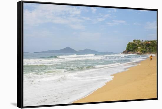 View of the Praia Vermelha, Ubatuba, State of Sao Paulo, Brazil, South America-Karol Kozlowski-Framed Stretched Canvas