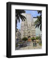 View of the Presbyterian Cathedral of Rio de Janeiro, Rio de Janeiro, Brazil, South America-Karol Kozlowski-Framed Photographic Print