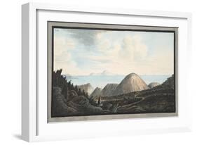 View of the Present State of the Little Mountain Raised by the Explosion in the Year 1760-Pietro Fabris-Framed Giclee Print