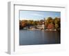 View of the Princeton Crew Boathouse, NJ-George Oze-Framed Photographic Print